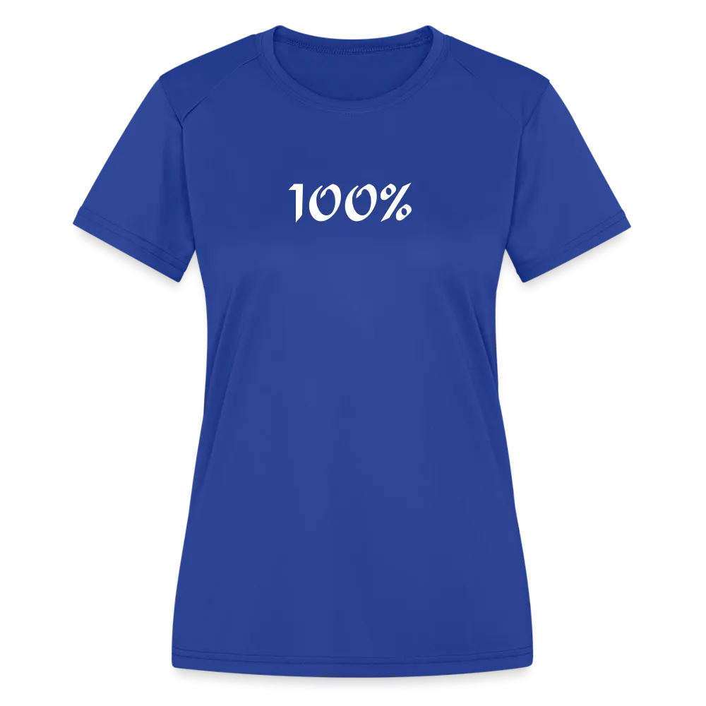 100 % Women's Moisture Wicking Performance T-Shirt up to 2 XL