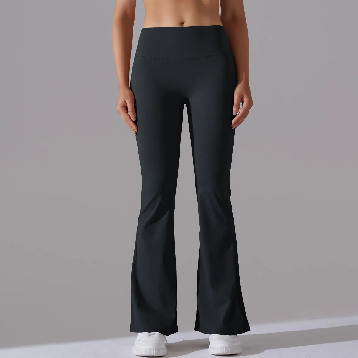 1172 Women T Line Wide Leg Tights Hip Lift Yoga Flare High Waist Casual Fitness
