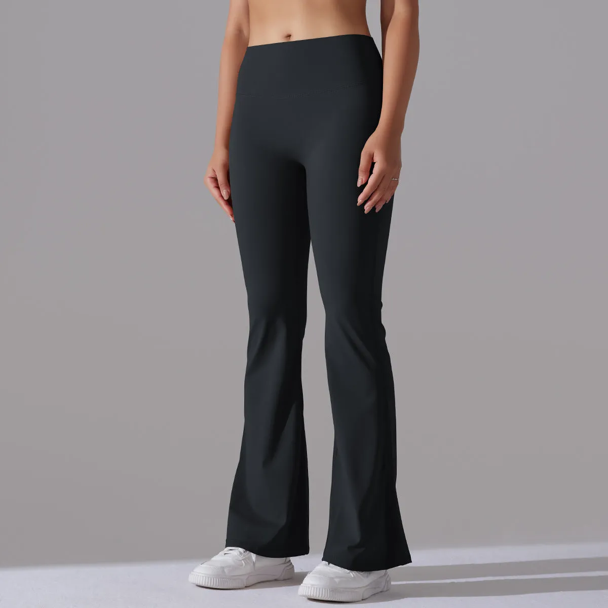 1172 Women T Line Wide Leg Tights Hip Lift Yoga Flare High Waist Casual Fitness