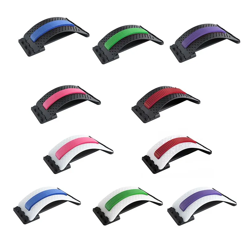 1PC Back Stretch Equipment Magic Stretcher Fitness Lumbar Massager Relaxation Spine Pain Relief Posture Corrector