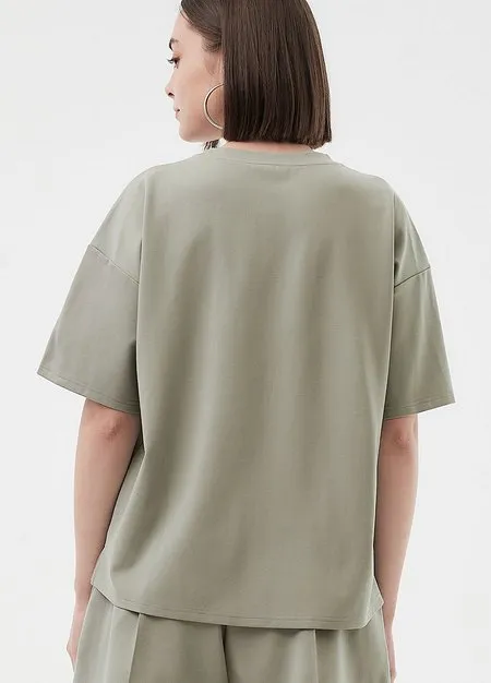 241012G2 Loose-Fit Cooling Maternity & Nursing Top