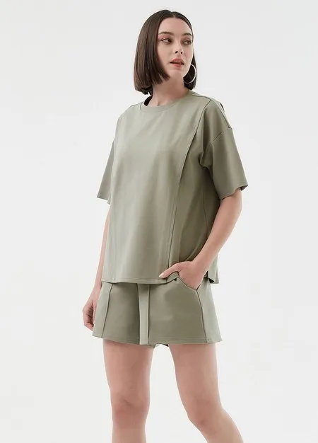 241012G2 Loose-Fit Cooling Maternity & Nursing Top