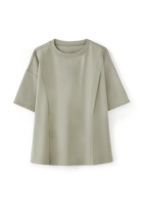 241012G2 Loose-Fit Cooling Maternity & Nursing Top