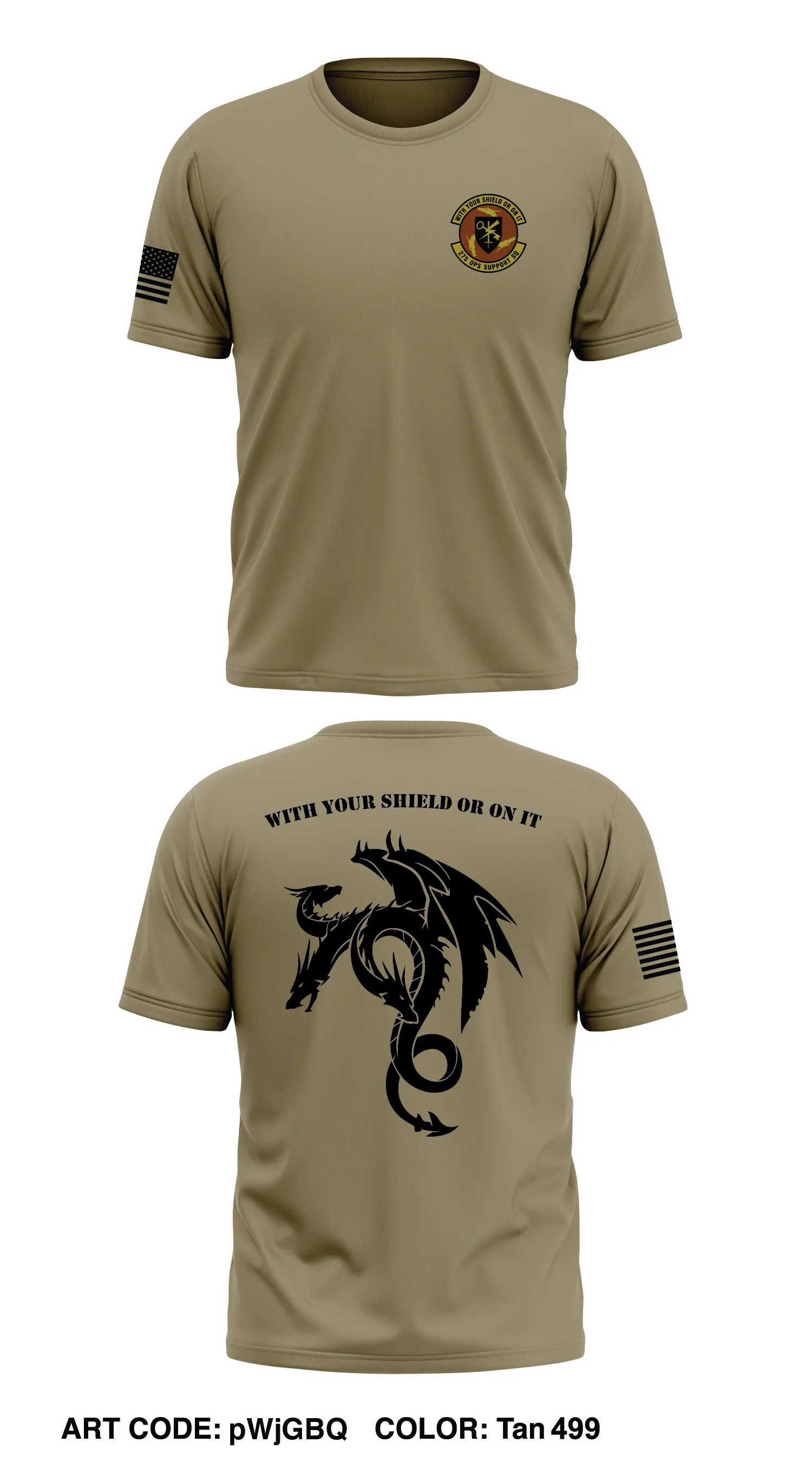 275th OSS Store 1 Core Men's SS Performance Tee - pWjGBQ