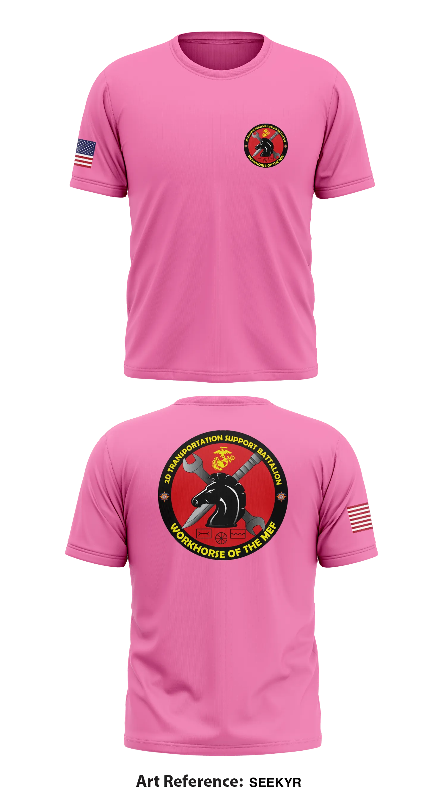 2D Transportation Battalion  Store 1 Core Men's SS Performance Tee - SeekYR