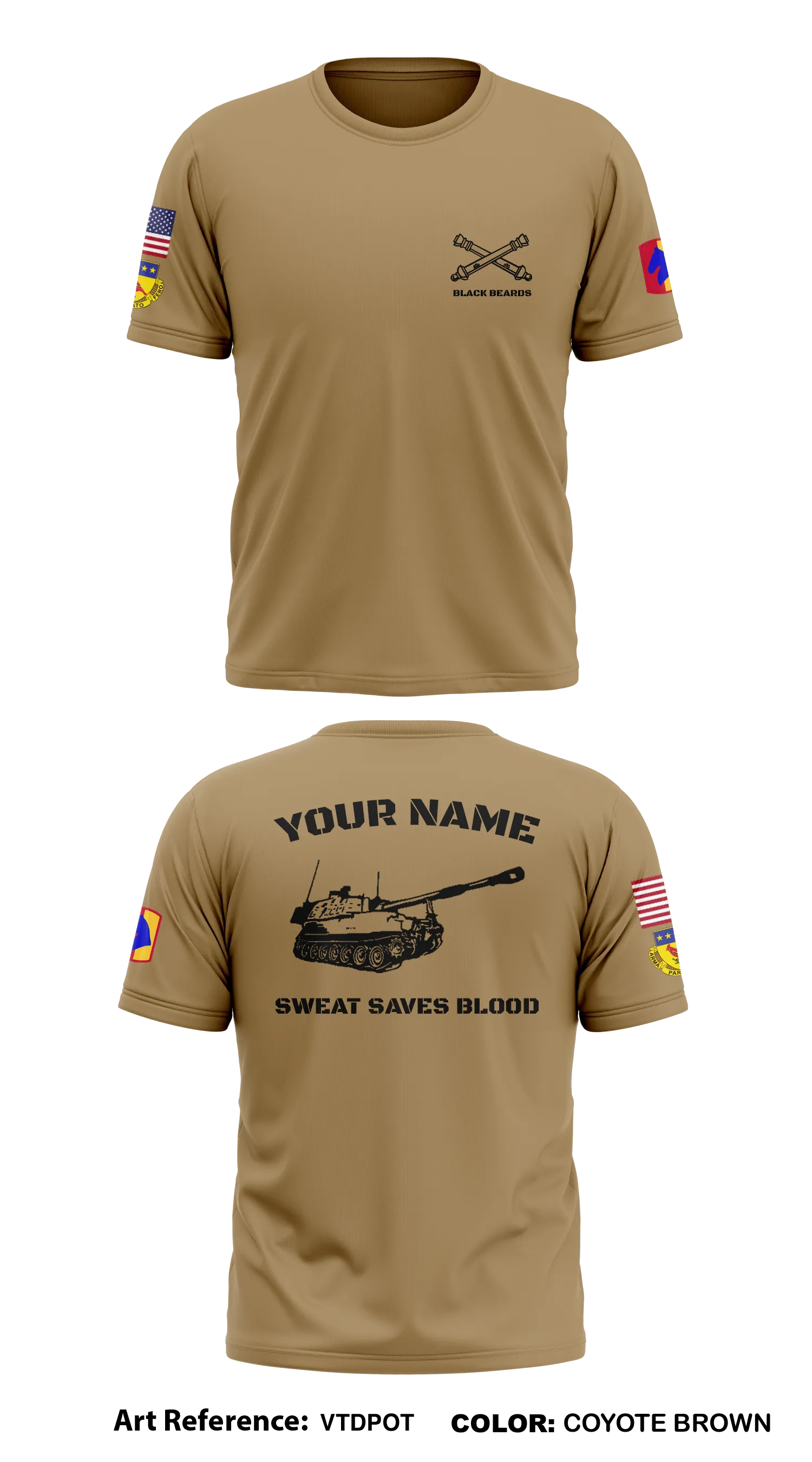 2nd/138th FA BN B BATTERY  Store 1 Core Men's SS Performance Tee - VTdPoT