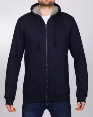 2t Zip Up Tall Sherpa Hoodie (navy)