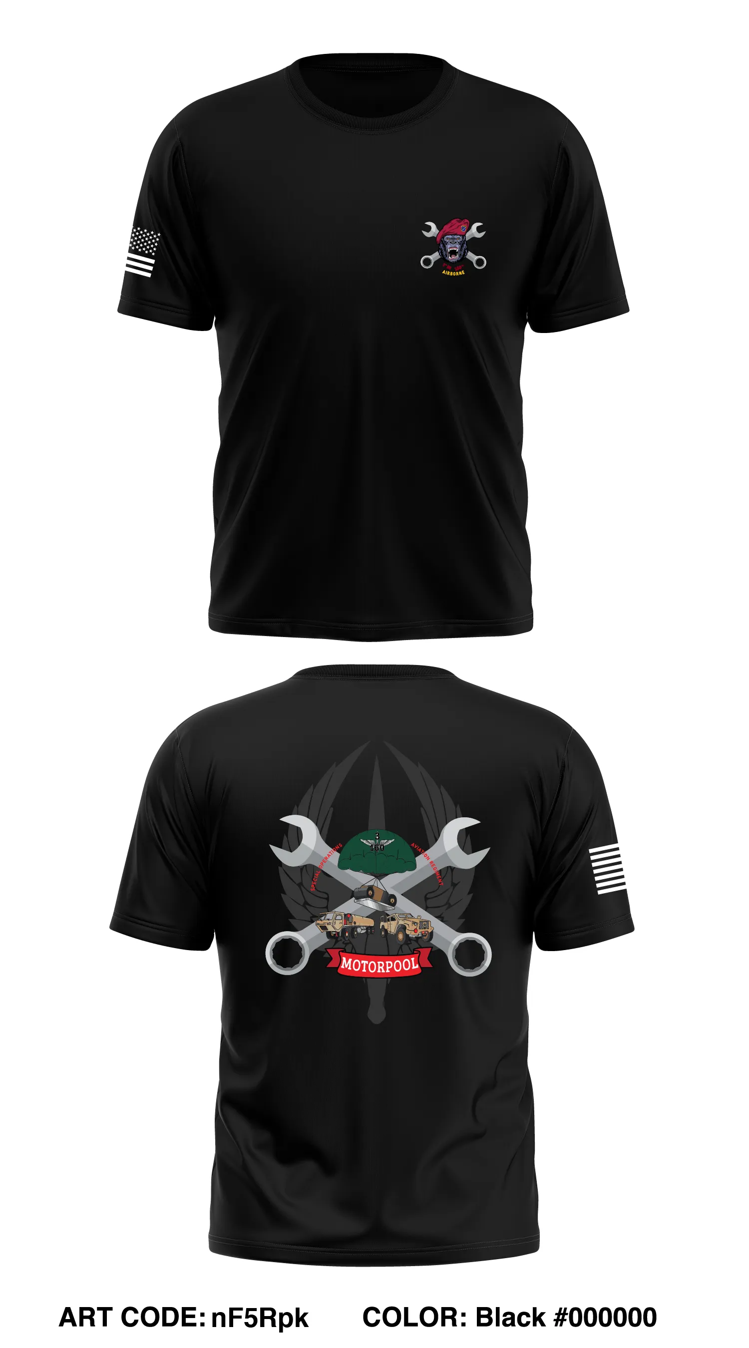 3-160th motorpool  Store 1 Core Men's SS Performance Tee - nF5Rpk