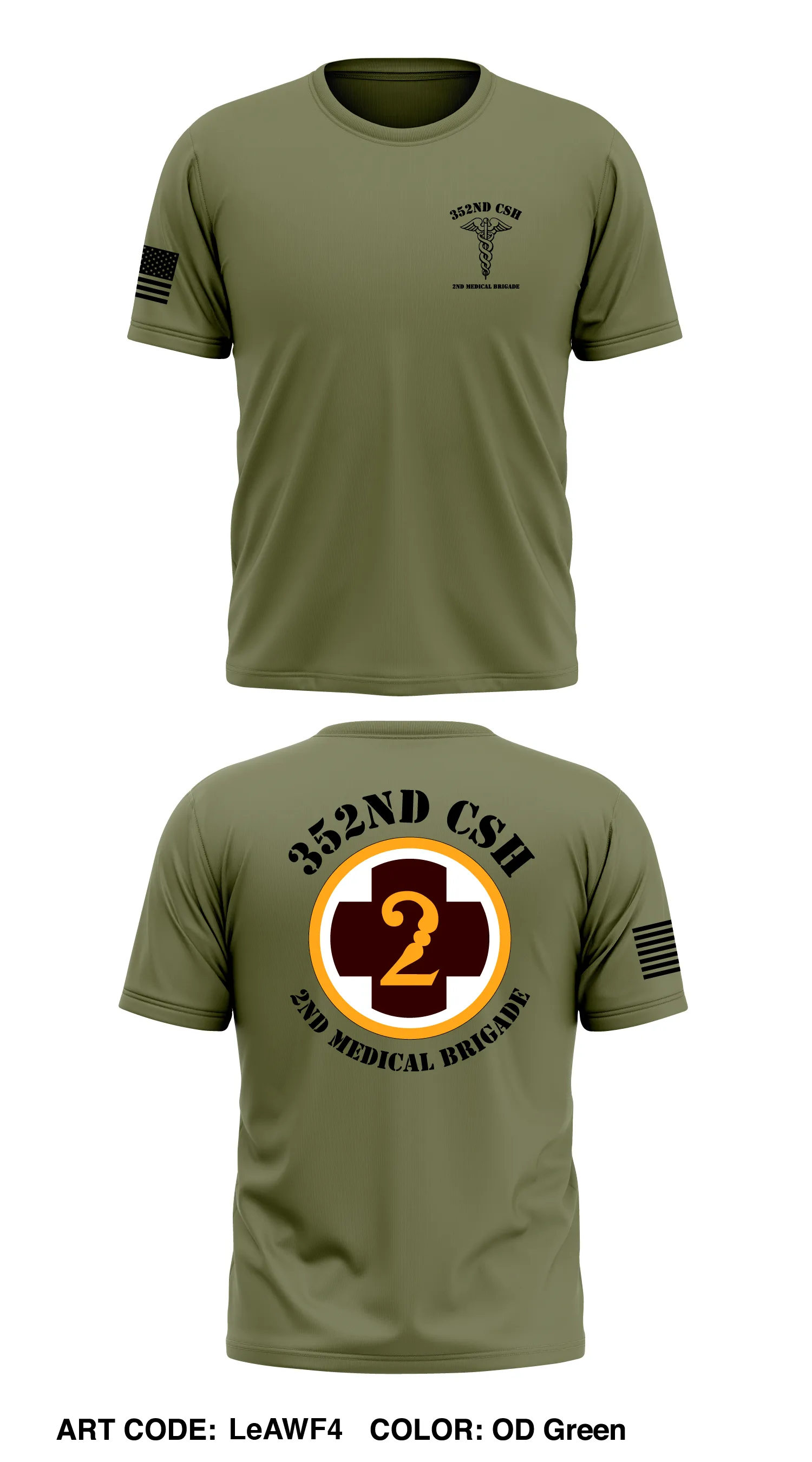 352nd CSH Store 1 Core Men's SS Performance Tee - LeAWF4