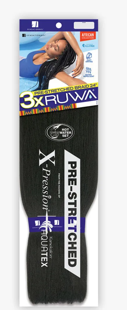 3x Ruwa Braiding Hair 24in