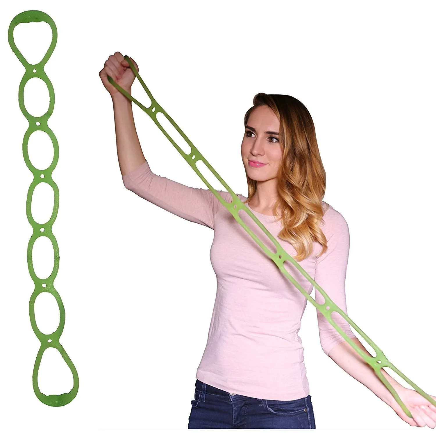 7 Ring Stretch & Resistance Exercise Band Home, Fitness Workout