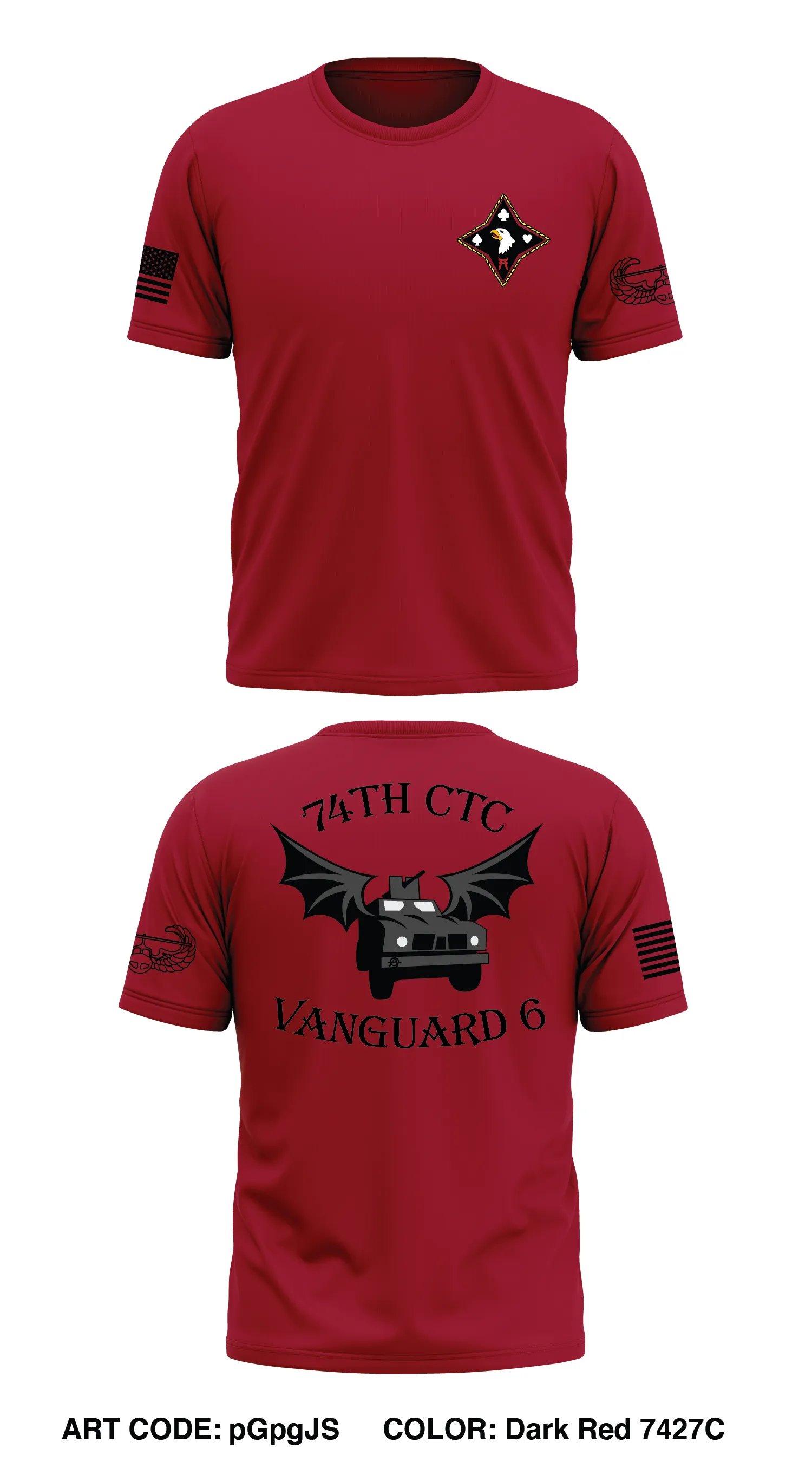 74th CTC Store 1 Core Men's SS Performance Tee - pGpgJS
