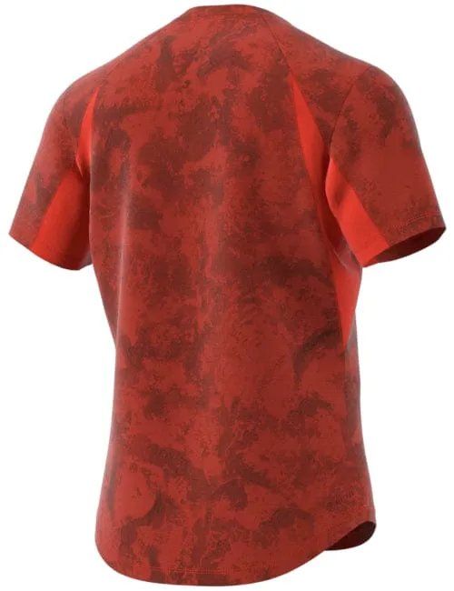 ADIDAS Paris Mens Freelift Badminton T-Shirt - Red