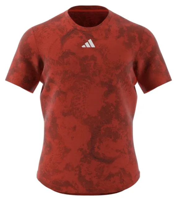 ADIDAS Paris Mens Freelift Badminton T-Shirt - Red