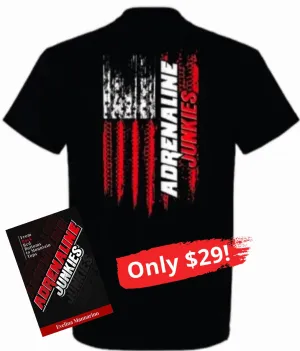 Adrenaline Junkies Book   T-Shirt Combo