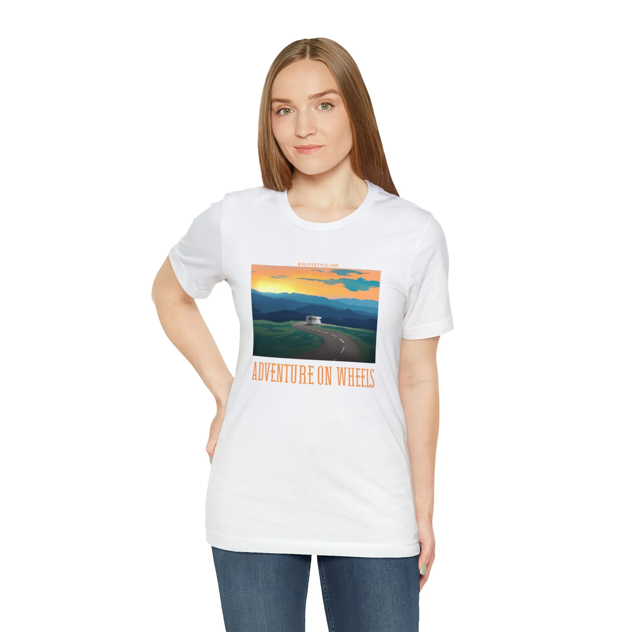 Adventure on Wheels - Unisex Jersey Short Sleeve Tee