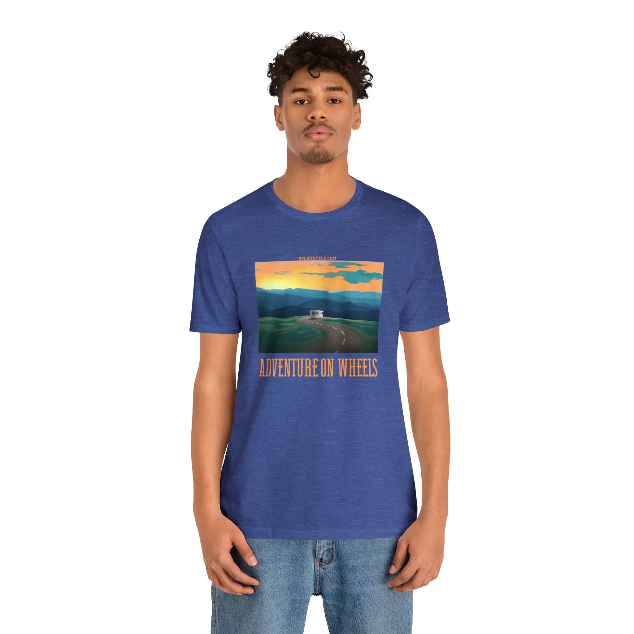 Adventure on Wheels - Unisex Jersey Short Sleeve Tee