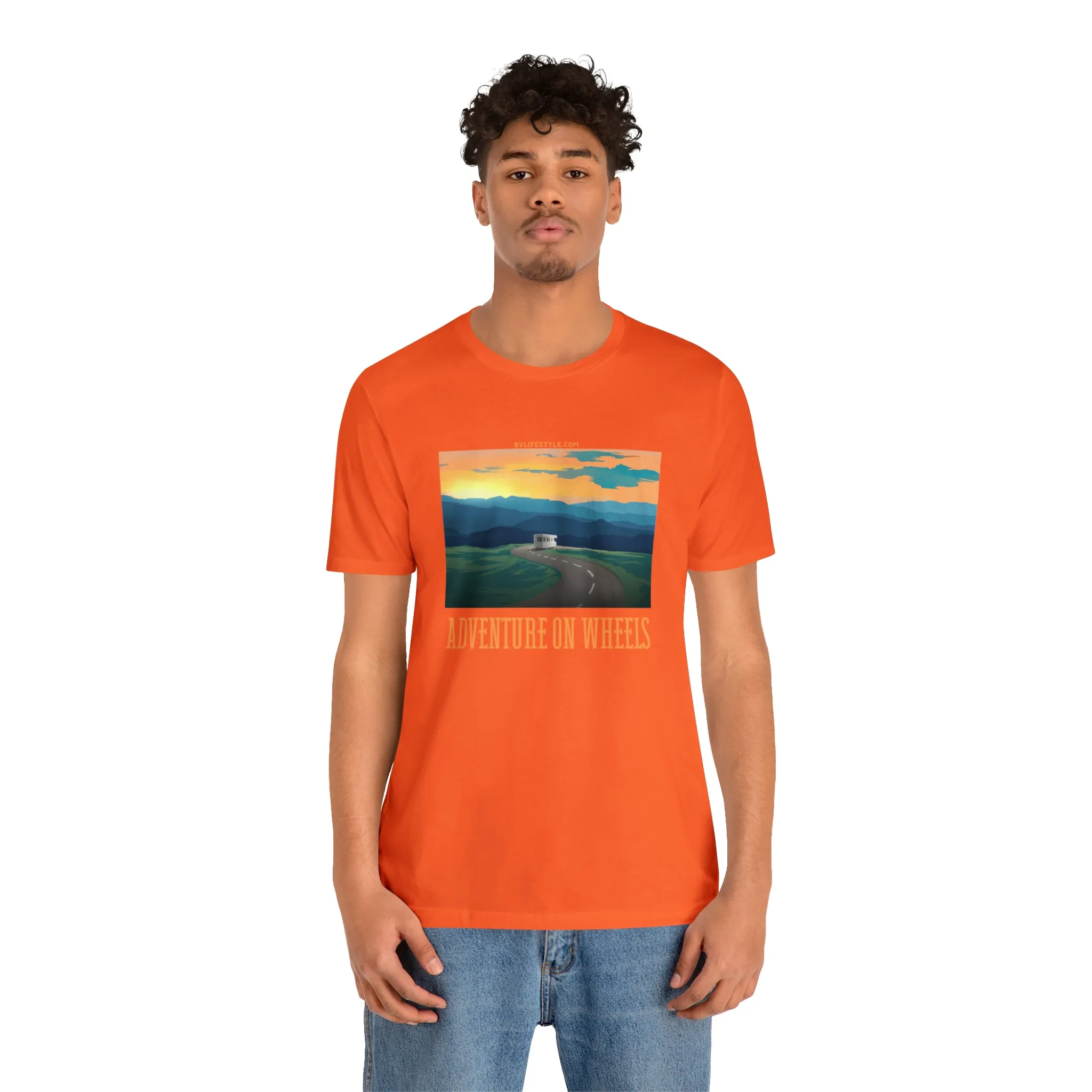 Adventure on Wheels - Unisex Jersey Short Sleeve Tee