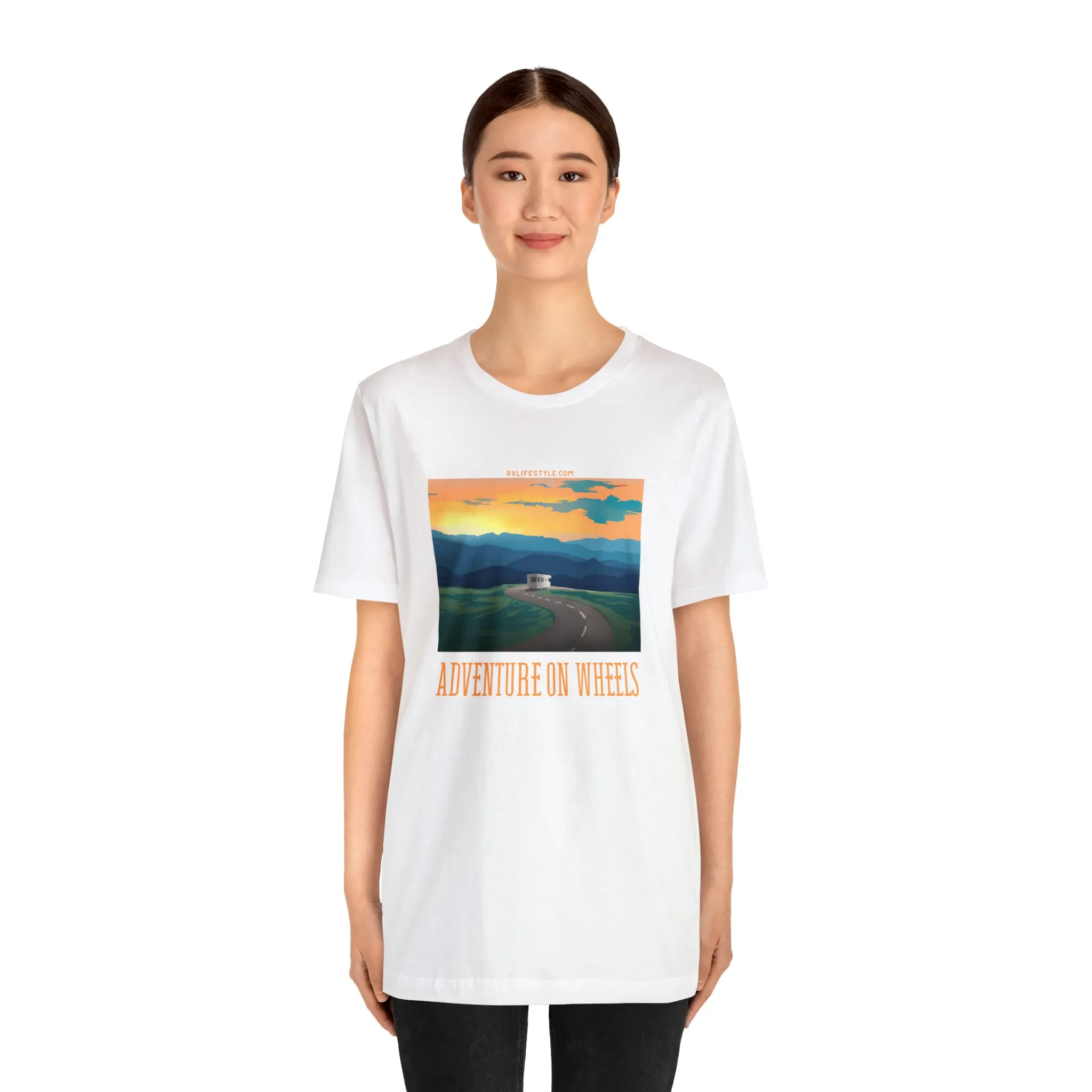 Adventure on Wheels - Unisex Jersey Short Sleeve Tee