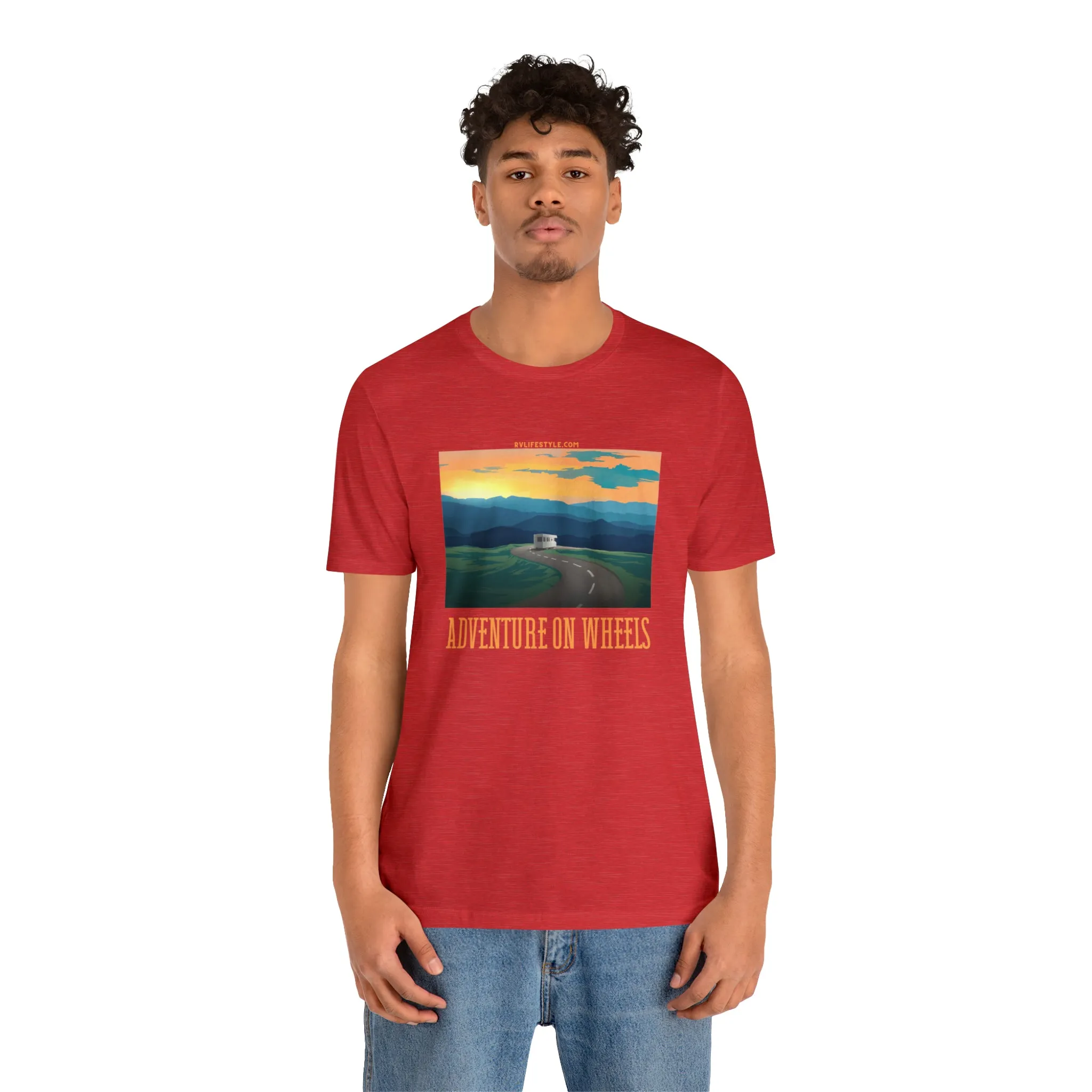 Adventure on Wheels - Unisex Jersey Short Sleeve Tee