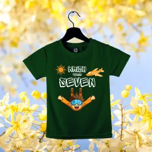 Adventure Theme Customized T-Shirt for 7th Birthday | Seventh Birthday