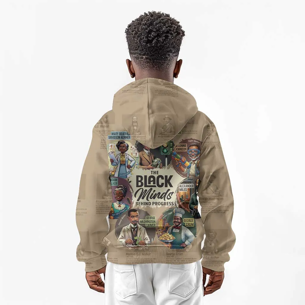 Africa Black Invention Kid Hoodie The Black Minds Behind Progress DT03