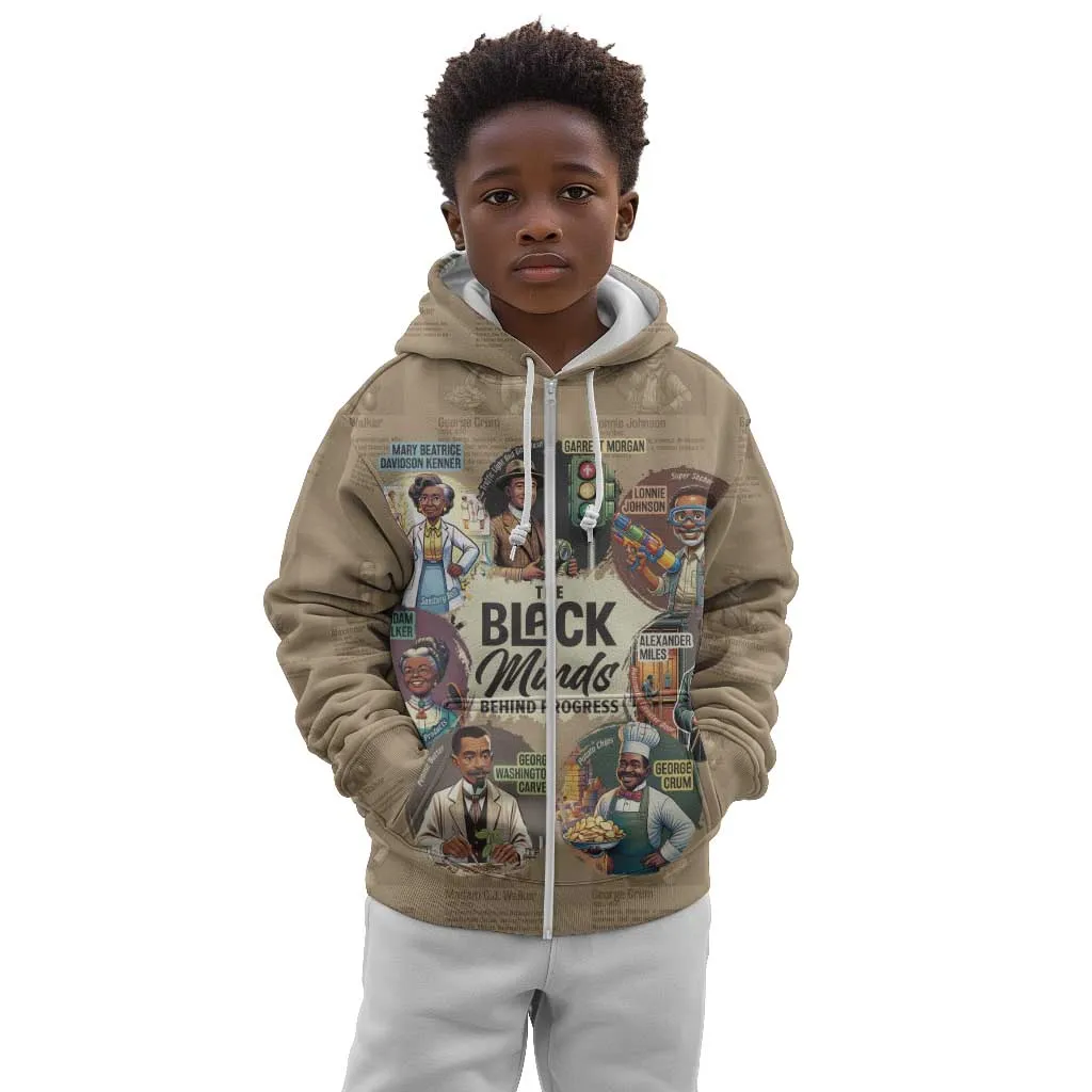 Africa Black Invention Kid Hoodie The Black Minds Behind Progress DT03