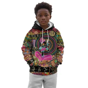 African Women Ethnic Motifs Kid Hoodie LT9
