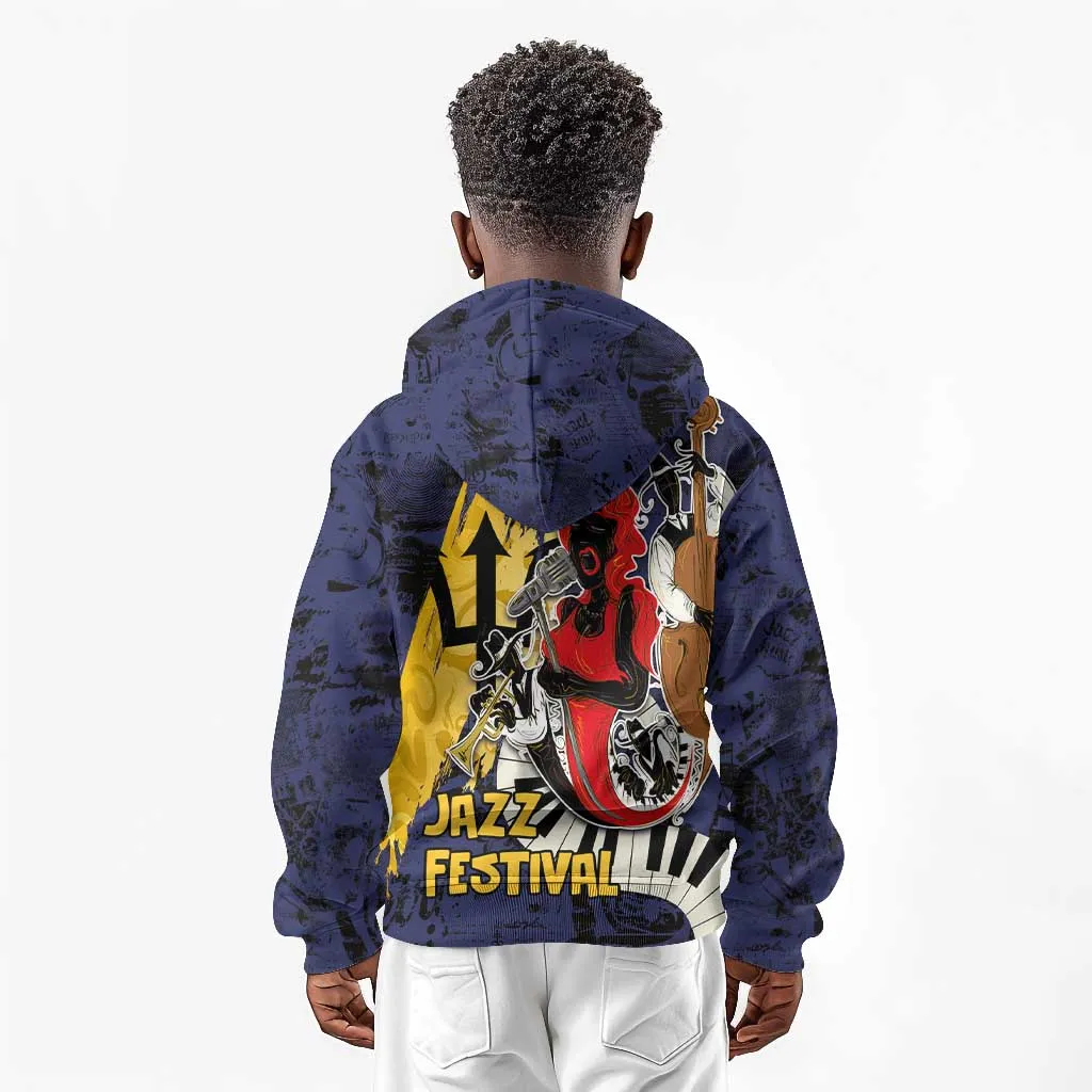 Afro-Barbados Jazz Festival Kid Hoodie Abstract Jazz Art LT03