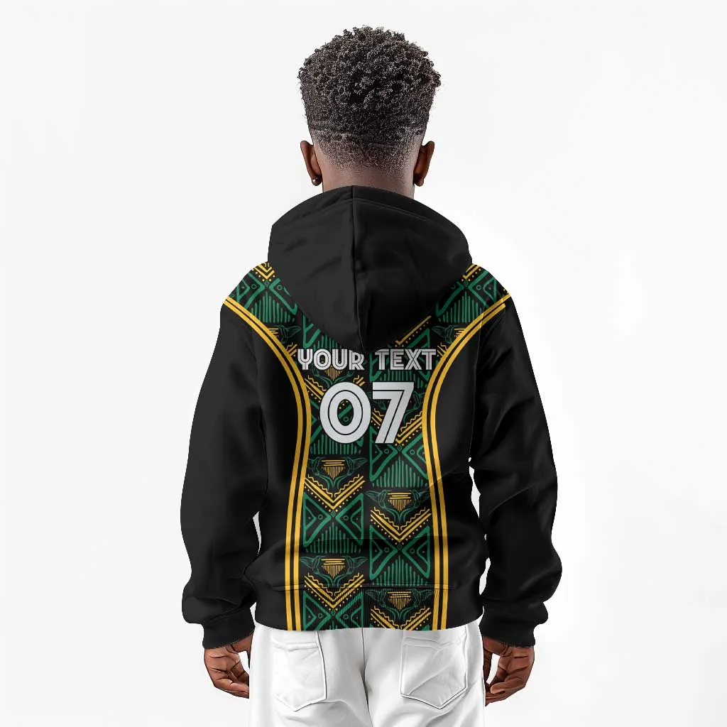 Afro-Jamaica Custom Kid Hoodie Reggae Boyz Ethnic Motifs LT7