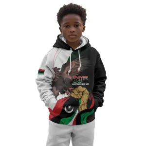Afro Libya Kid Hoodie Arabian Eagle - Independence Day LT15