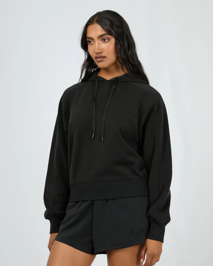 All About Eve Luxe Active Crop Hoodie - Black