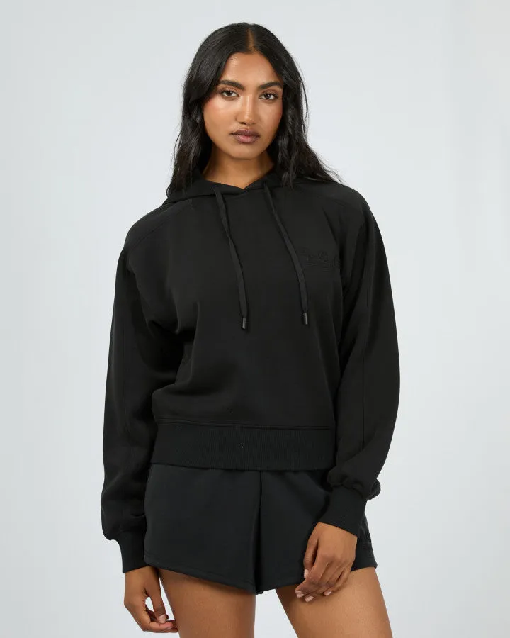 All About Eve Luxe Active Crop Hoodie - Black