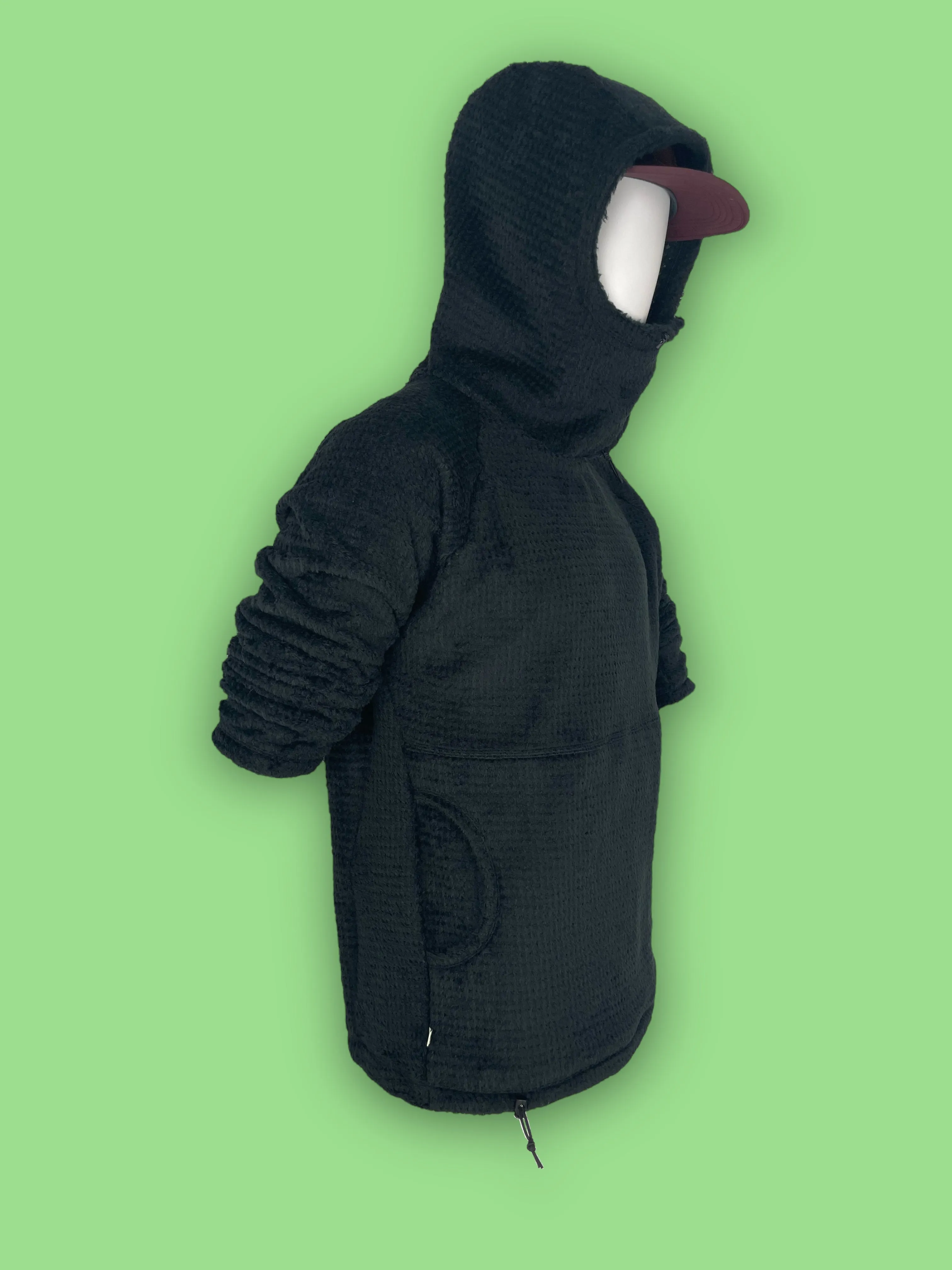 Alpha Direct Rip-Back Hoodie 190 | Black