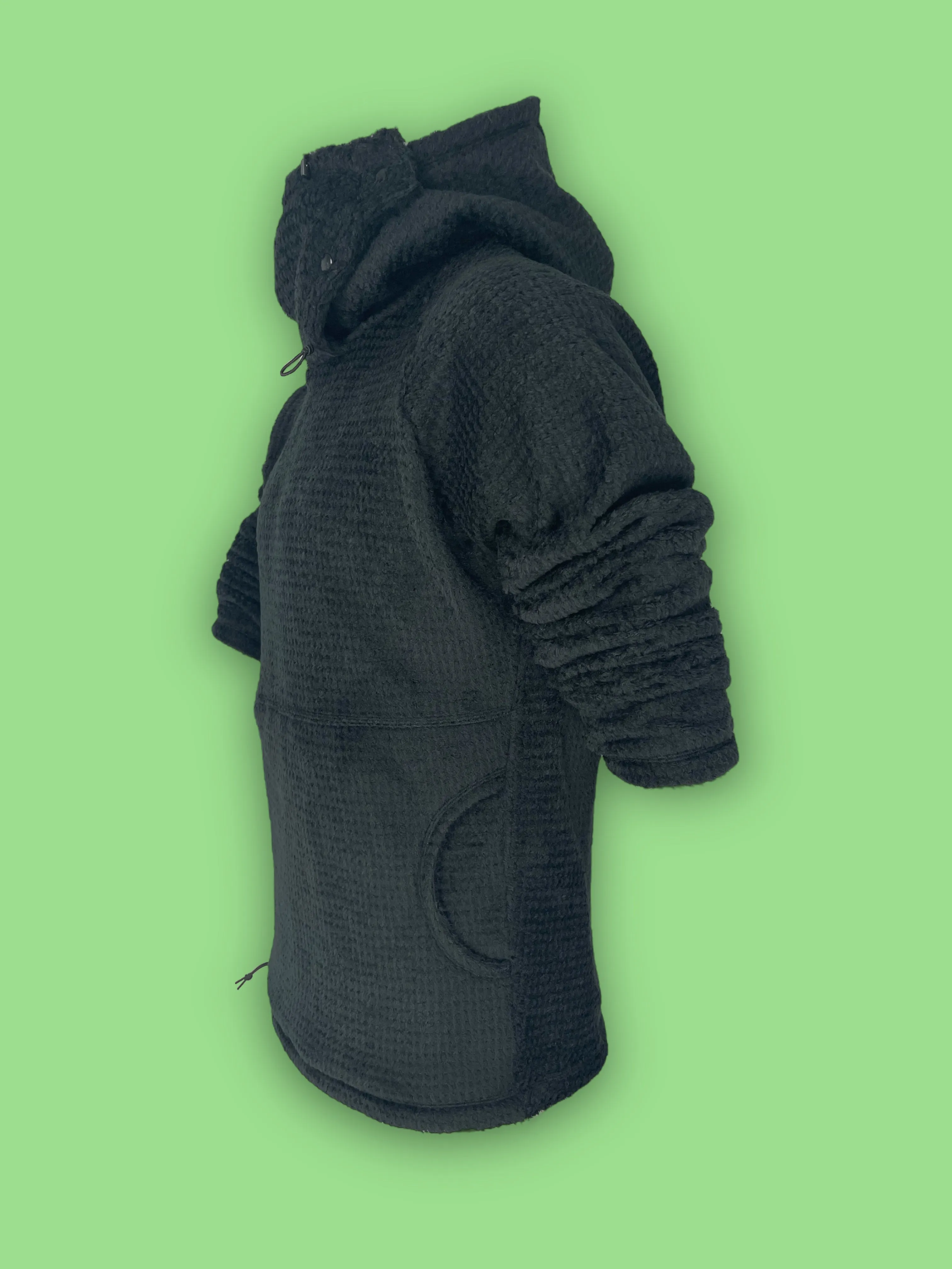 Alpha Direct Rip-Back Hoodie 190 | Black