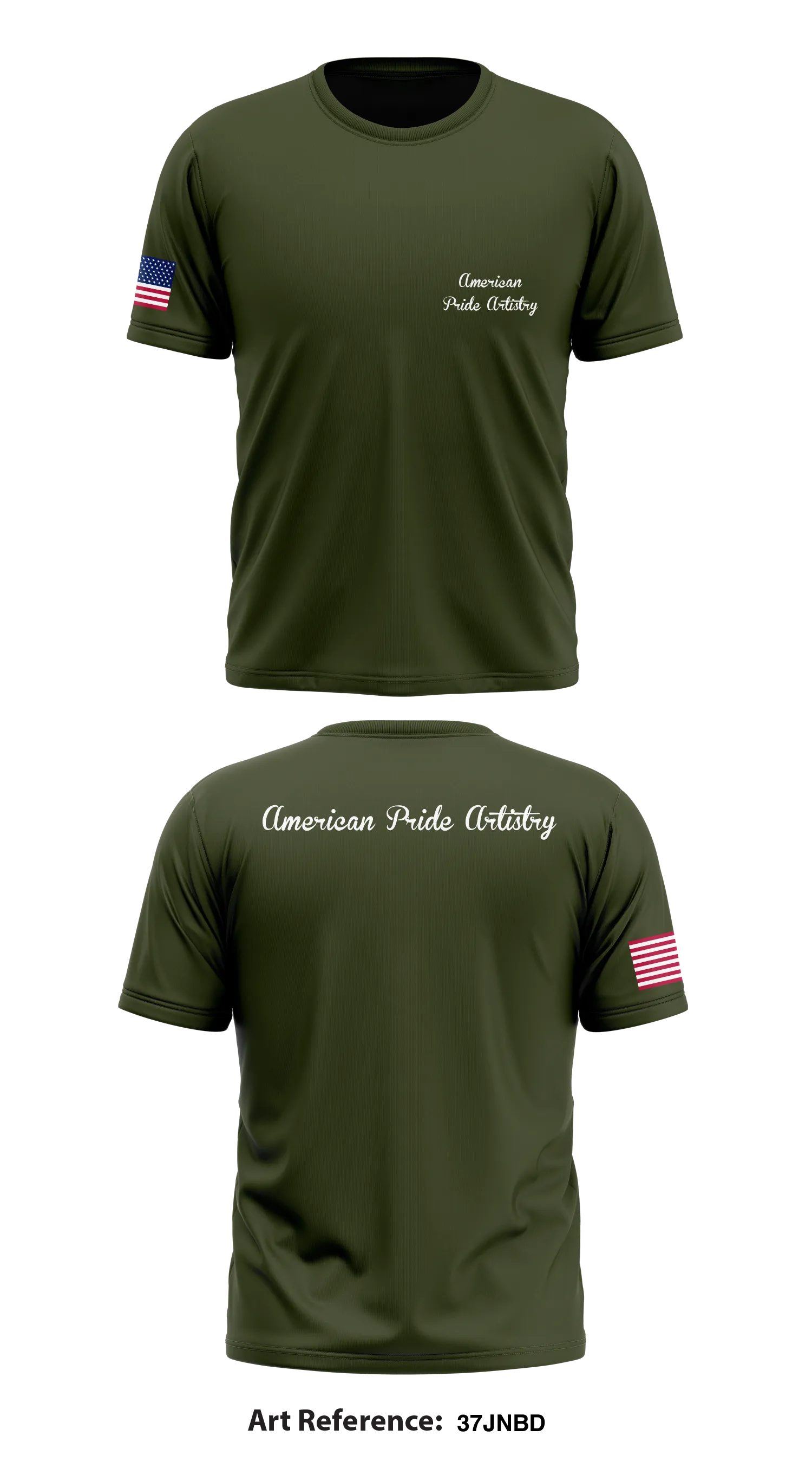 American Pride Artistry Store 1 Core Men's SS Performance Tee - 37jnbD