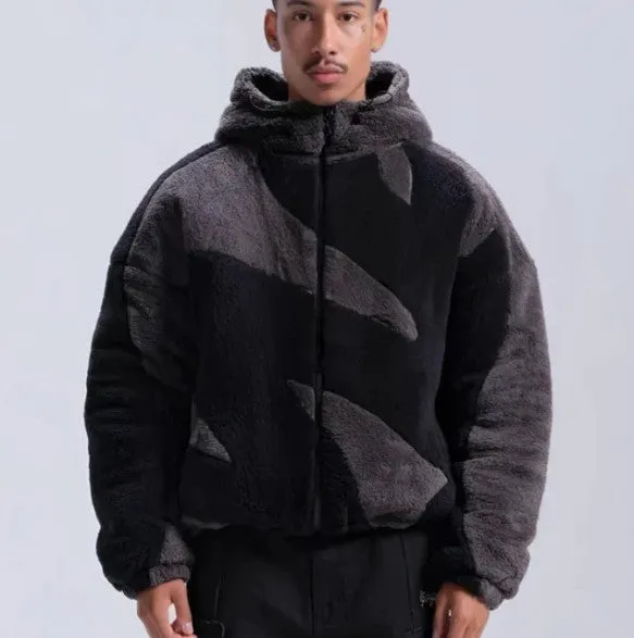 Anton - warm lambswool jacket with zipper