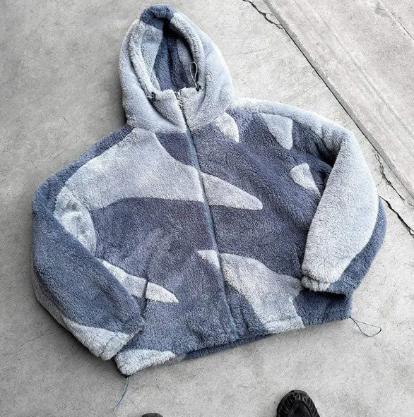 Anton - warm lambswool jacket with zipper