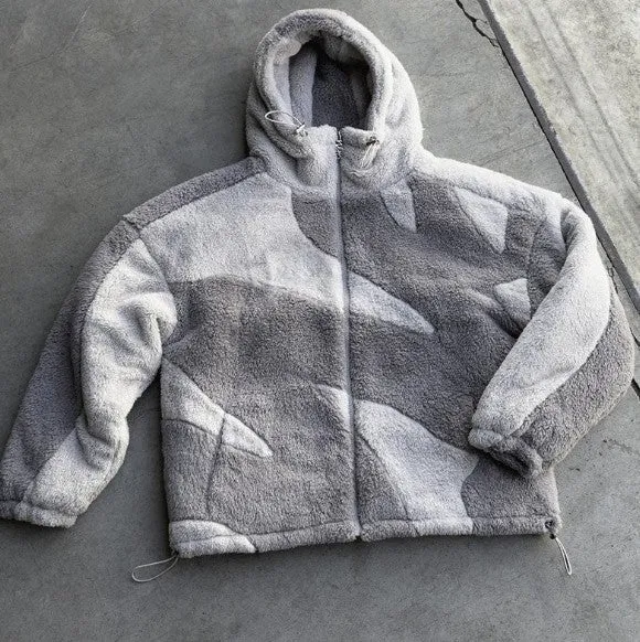 Anton - warm lambswool jacket with zipper