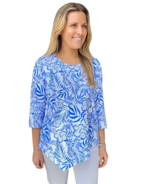 ASYMMETRICAL TOP - Blue Tropics
