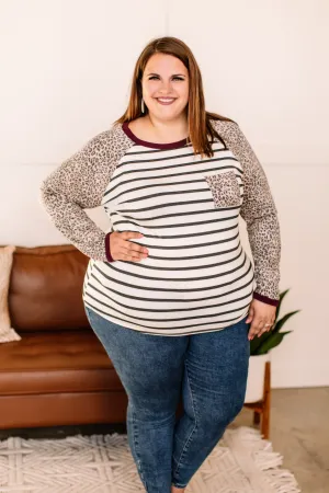 Attitude Adjustment Raglan Leopard Top