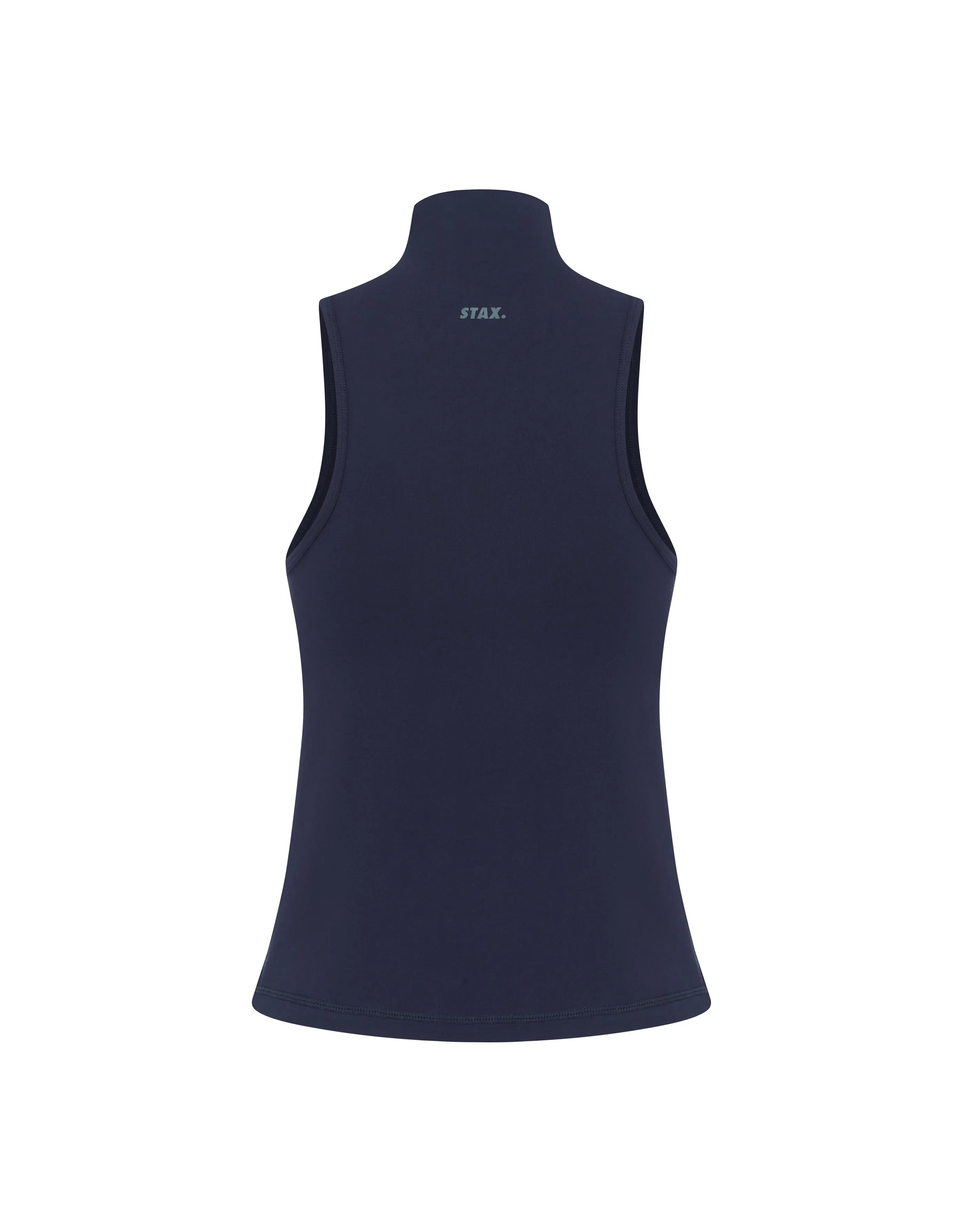 AW High Neck Tank - Azure (Slate)