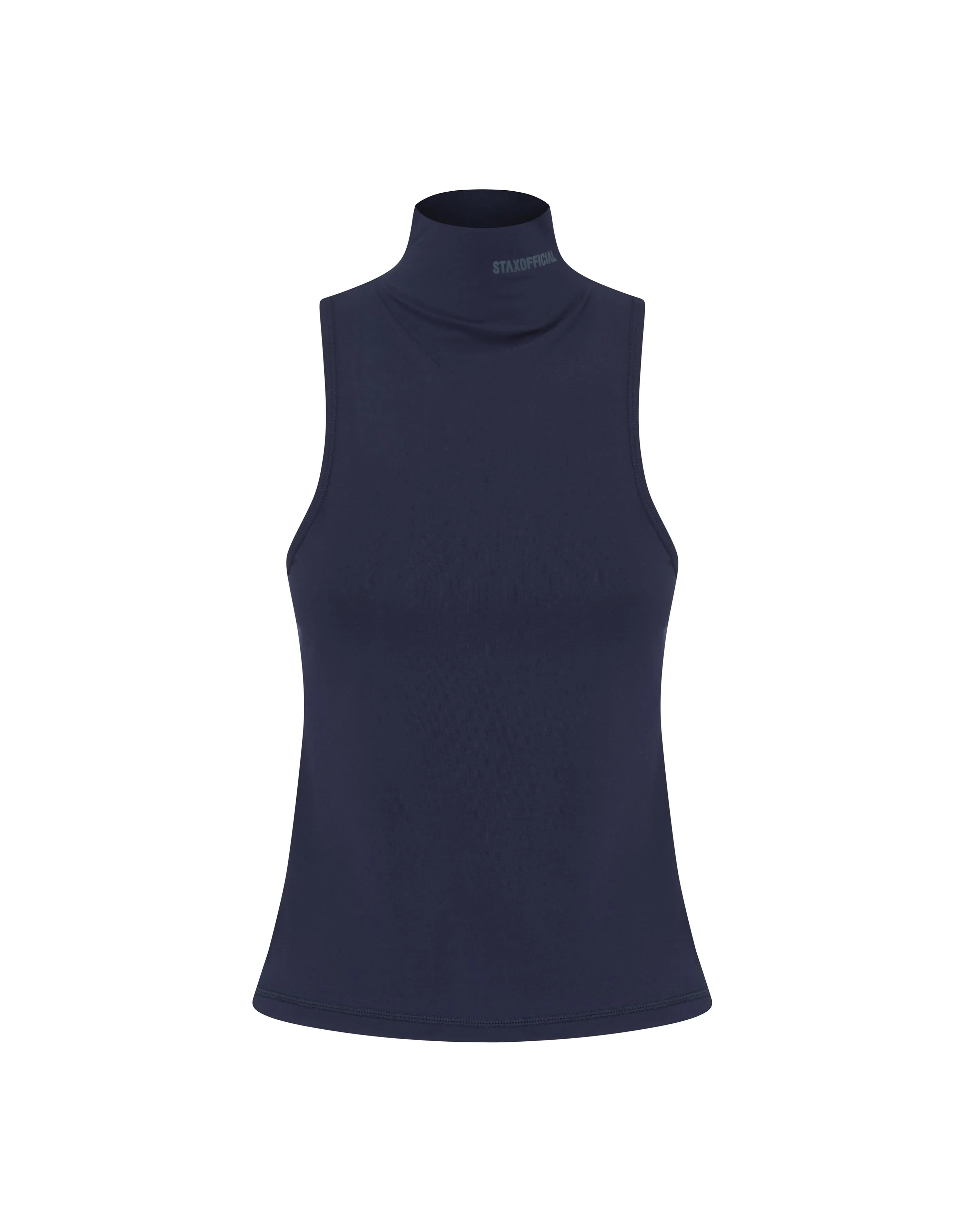 AW High Neck Tank - Azure (Slate)