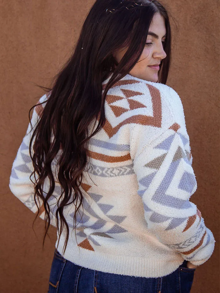 Aztec Cream Sweater