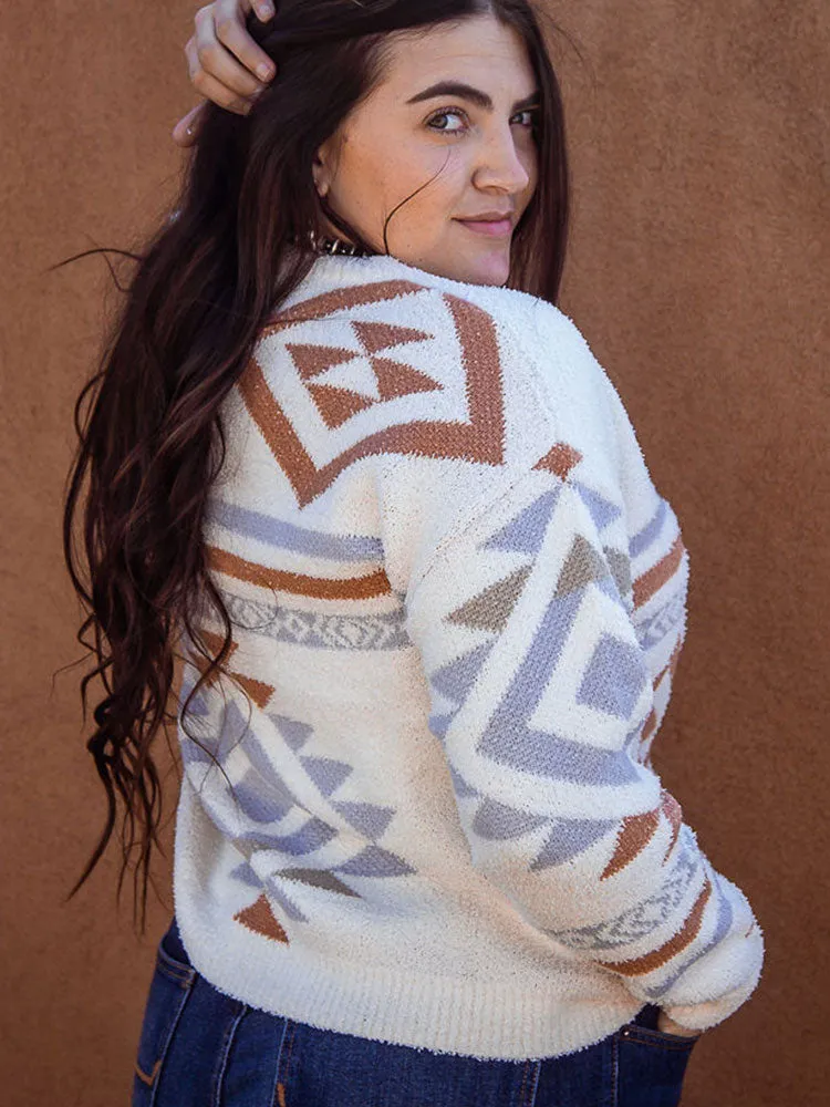 Aztec Cream Sweater