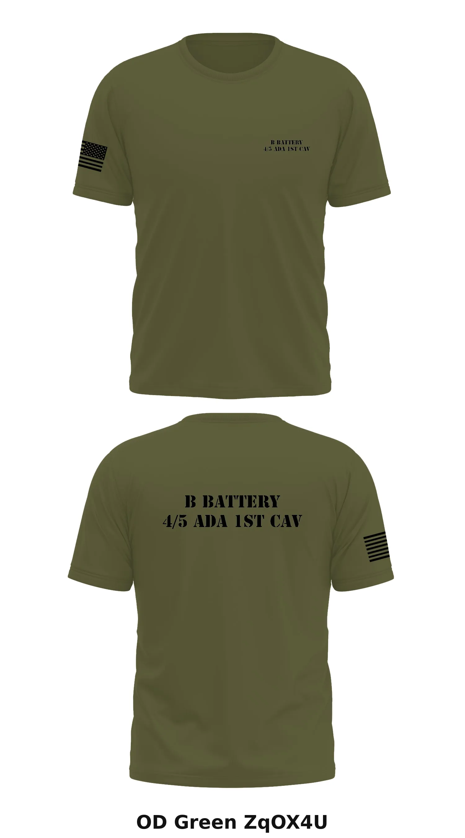 B Battery 4/5 ADA 1st CAV Store 1 Core Men's SS Performance Tee - ZqOX4U