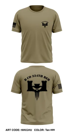 B Co 334th BEB Store 1 Core Men's SS Performance Tee - tWKGHU