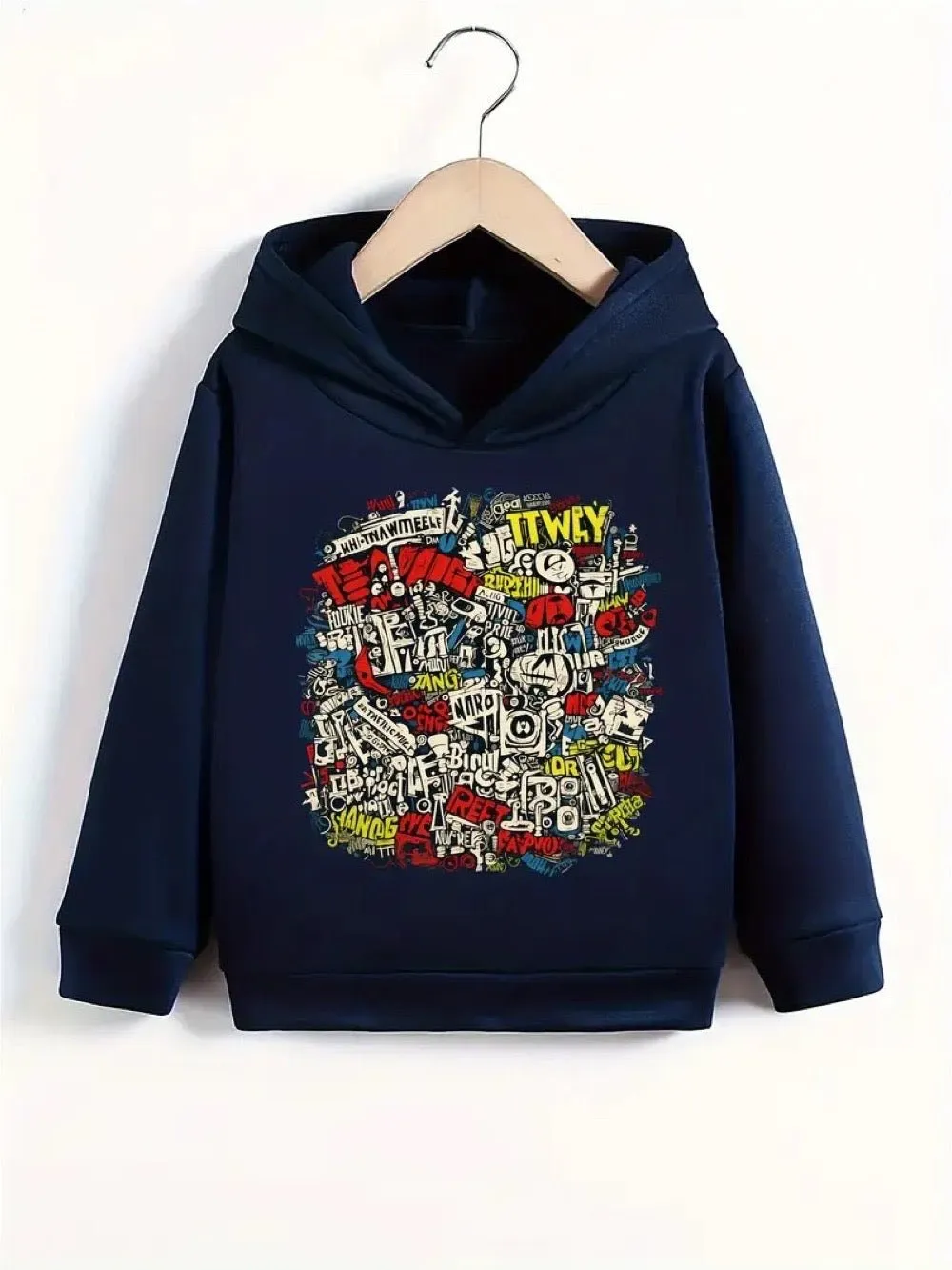Baby Girls Boys Art Graffiti Hoodies