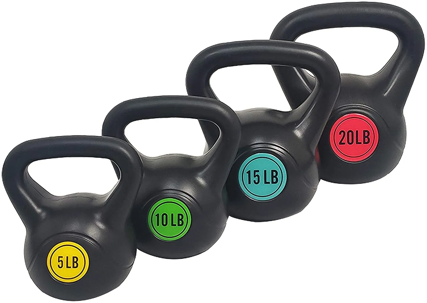 BalanceFrom Wide Grip Kettlebell Exercise Fitness Weight Set