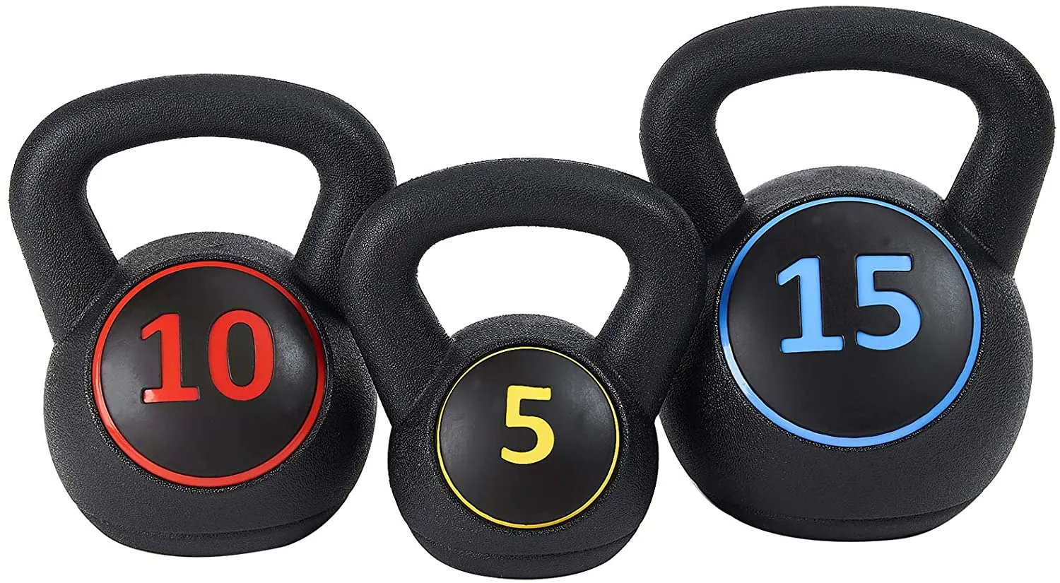 BalanceFrom Wide Grip Kettlebell Exercise Fitness Weight Set